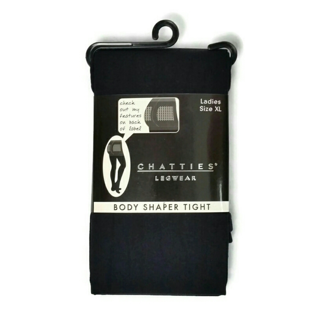 CHATTIES LEGWEAR Body Shaper Tight Footed XL Black